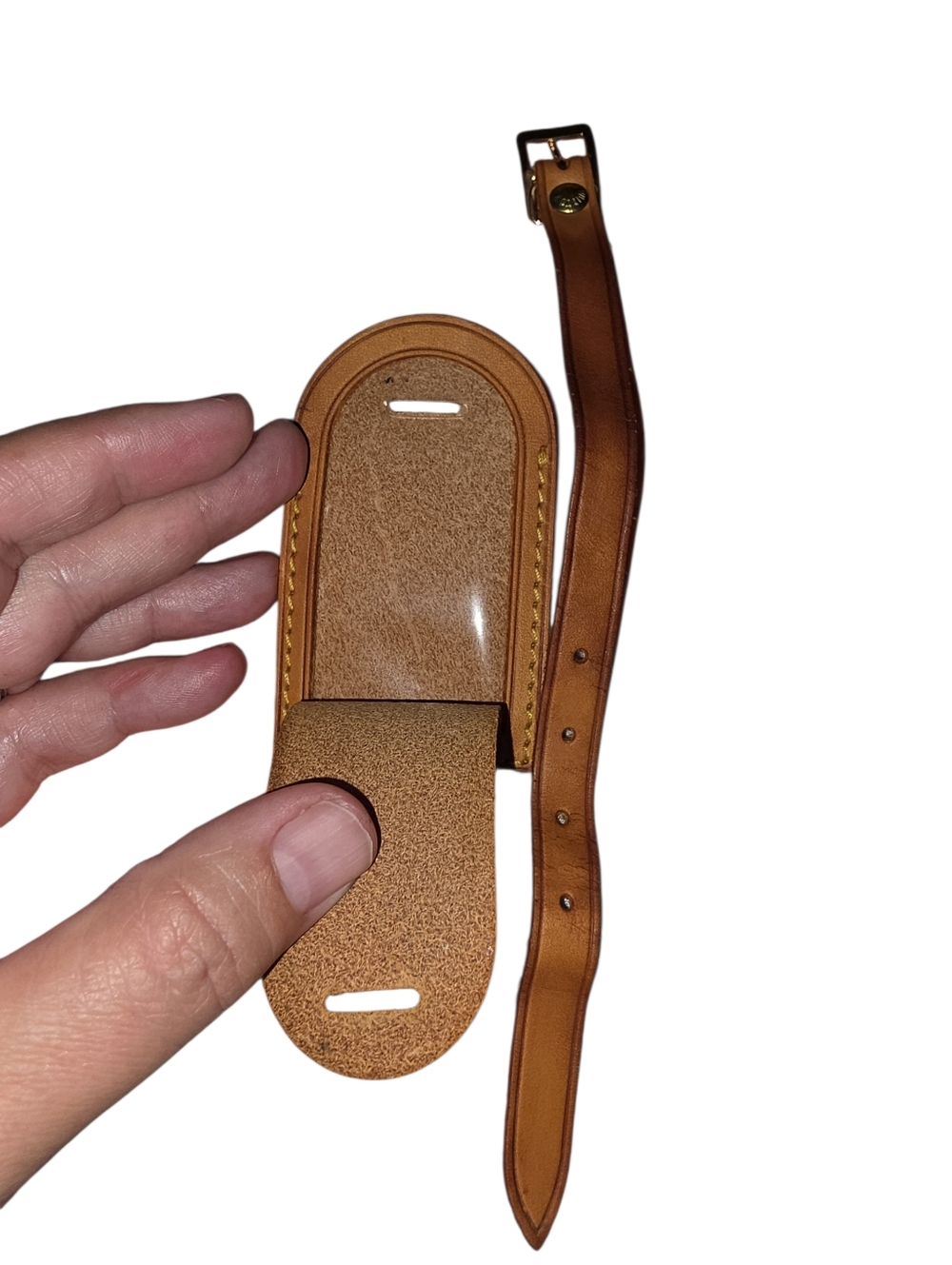 Louis Vuitton Vachetta Leather Luggage Tag - Picture 3 of 4